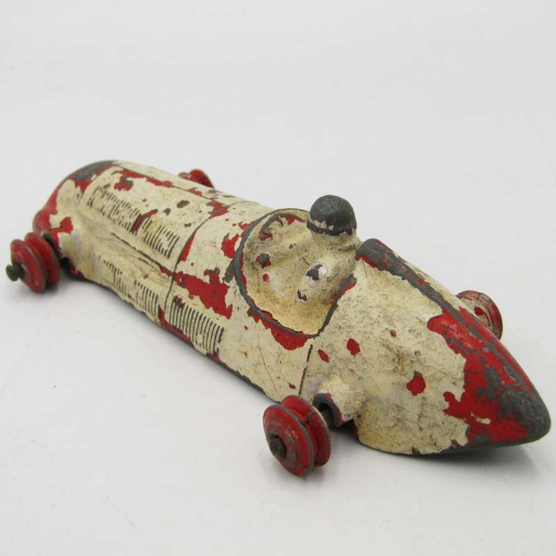 Meccano Dinky Toys Alfa - Romeo die-cast racing toy car - well used - no tyres
