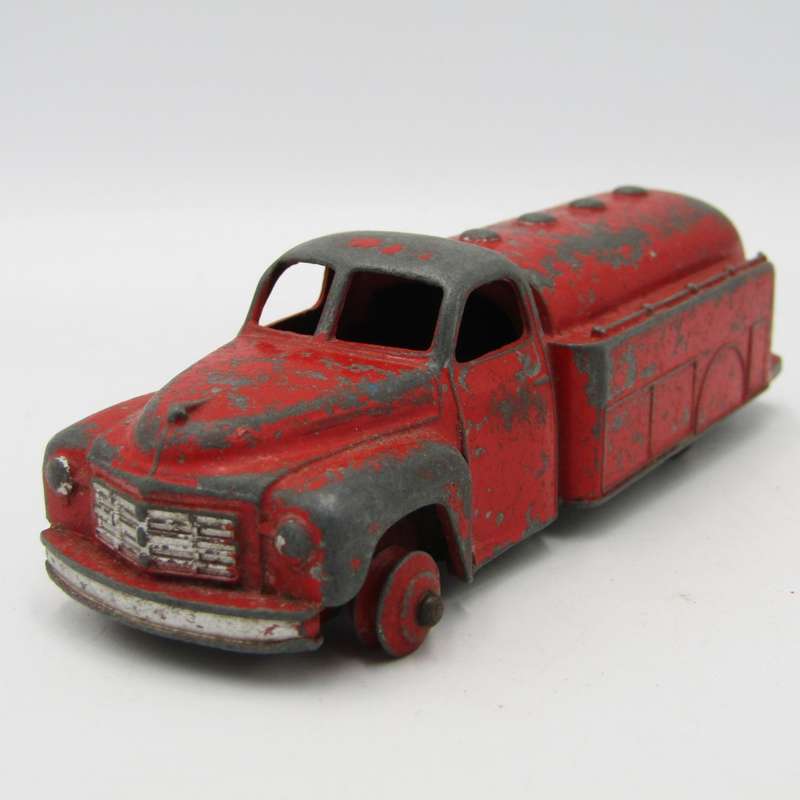 Dinky Toys #440 Fuel tanker die-cast toy car - well used - missing front tyres