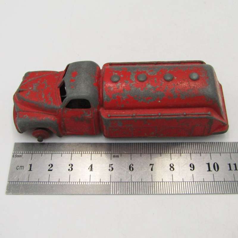 Dinky Toys #440 Fuel tanker die-cast toy car - well used - missing front tyres