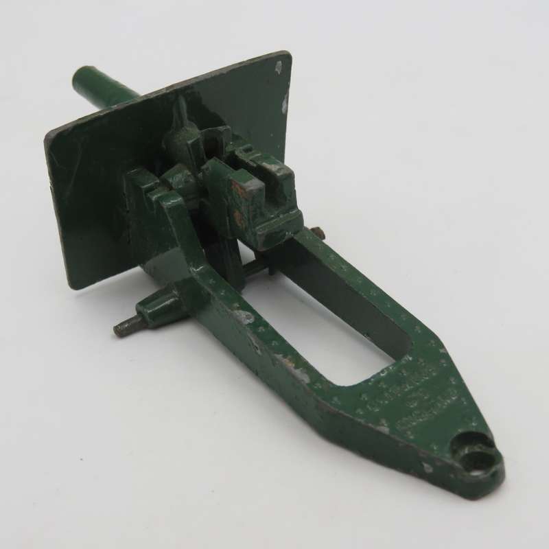 Pair of Britain`s Ltd Die-cast toy cannons - one is missing wheels