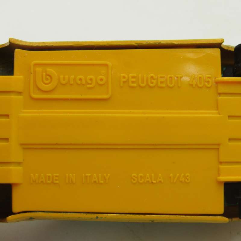 Bburago Peugeot 405 die-cast racing model car - scale 1/43