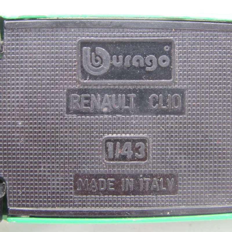 Bburago Renault Clio die-cast racing model car - scale 1/43