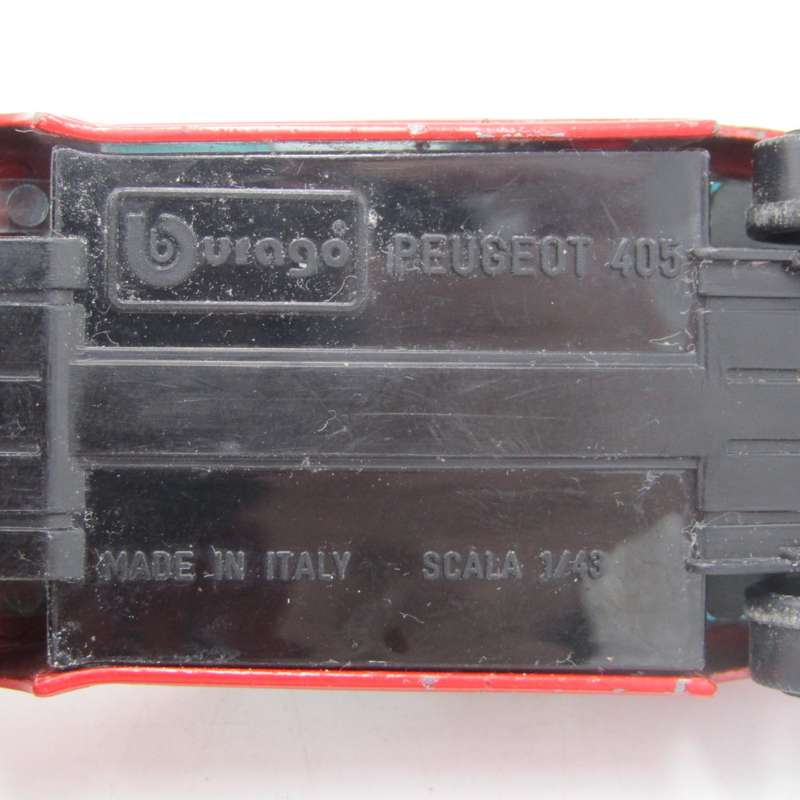 Bburago Peugeot 405 die-cast racing model car - scale 1/43