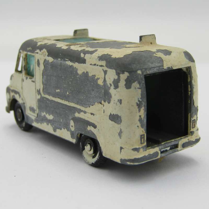 Matchbox Moko Lesney #62 TV service van die-cast toy car - rear door missing