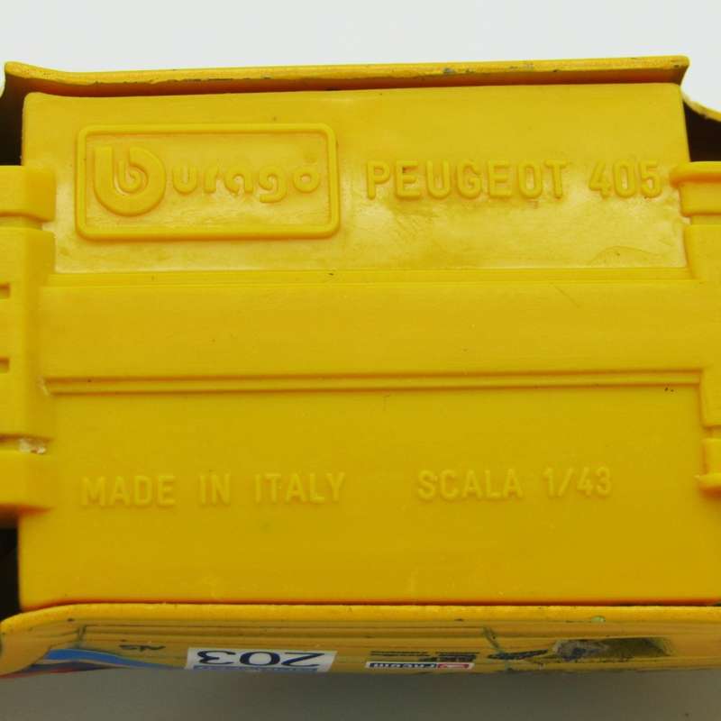 Bburago Peugeot 405 die-cast racing model car - scale 1/43