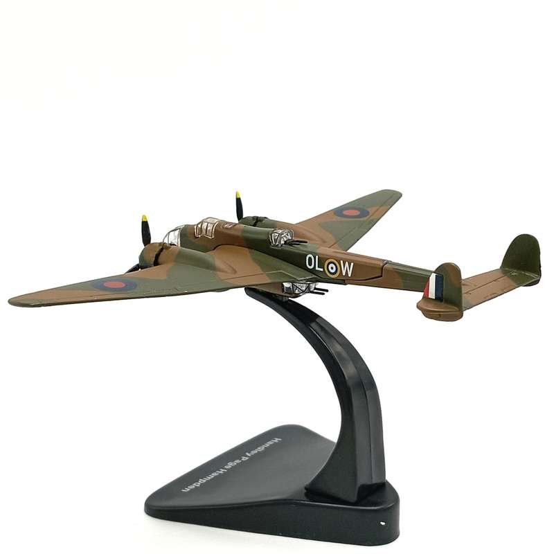 Atlas Handley Page Hampden die-cast model plane in box - scale 1/144