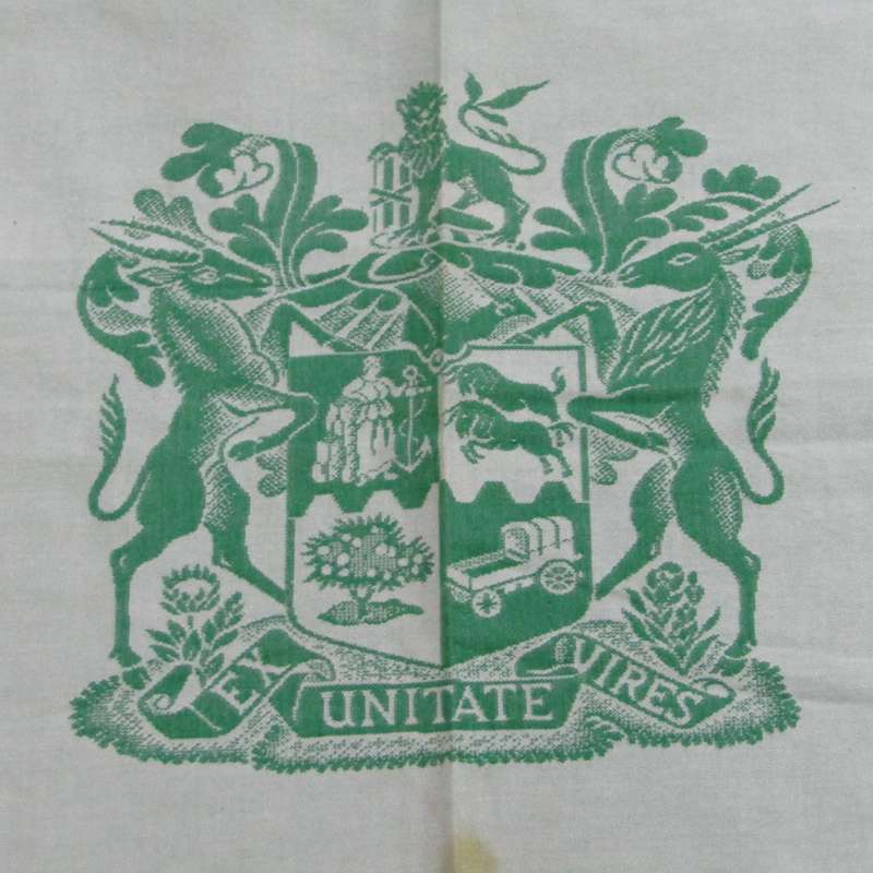 Vintage SA Railways tablecloth - 140 cm x 113 cm