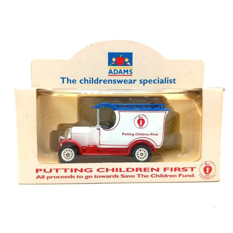 Lledo Morris van with Adams childrenswear specialist advertising in box