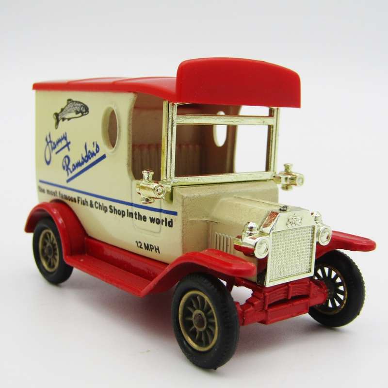 Lledo Model T Ford Van Harry Ramsden Fish & Chips in box