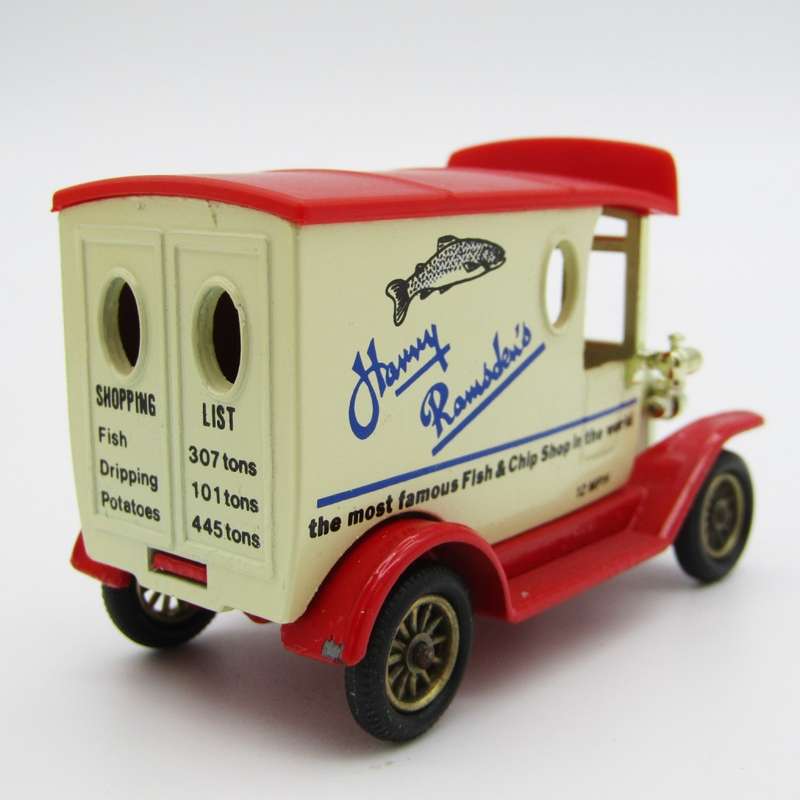 Lledo Model T Ford Van Harry Ramsden Fish & Chips in box