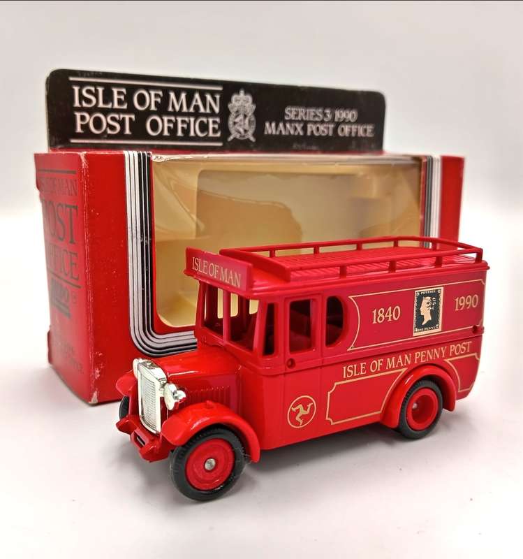 Lledo die-cast advertisement model car for ` Isle of Man Penny Post` in box