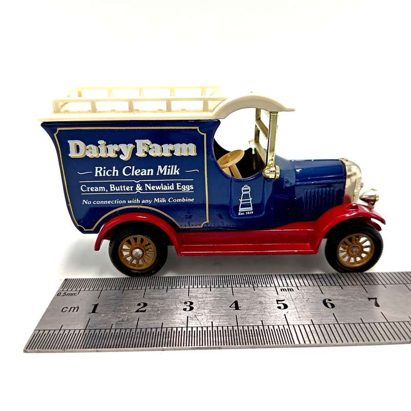 Lledo die-cast model car - advertisement model for `Dairy farm` in box