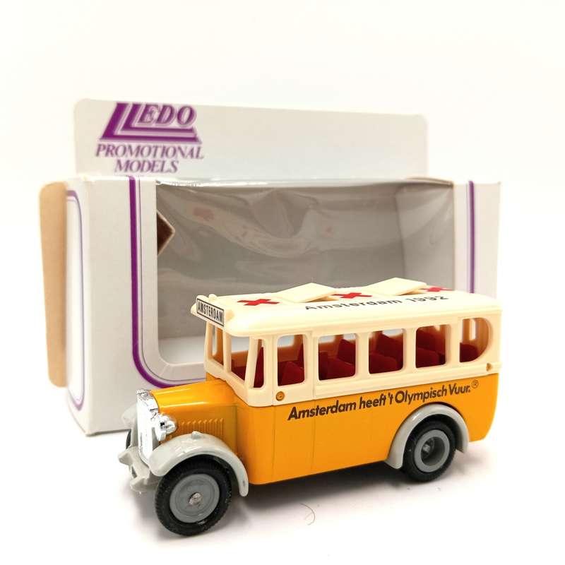 Lledo promotional model Amsterdam 1992 `Amsterdam heeft`t Olympisch Vuur` die-cast bus in box