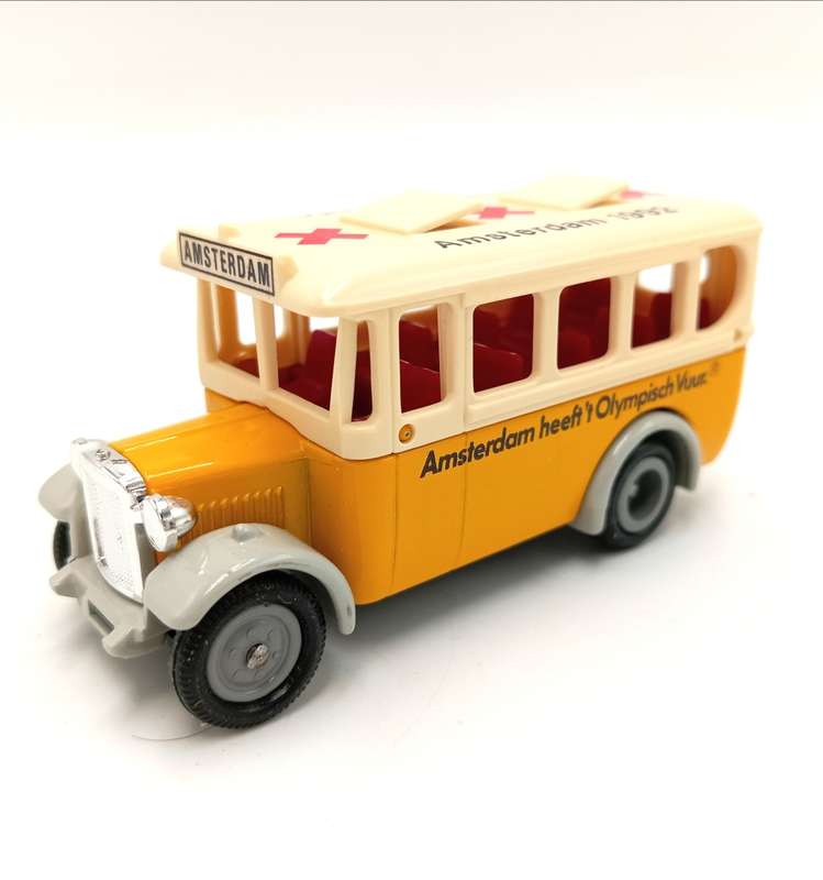 Lledo promotional model Amsterdam 1992 `Amsterdam heeft`t Olympisch Vuur` die-cast bus in box