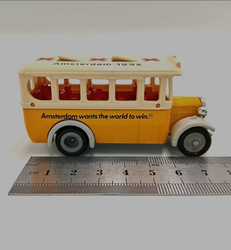 Lledo promotional model Amsterdam 1992 `Amsterdam heeft`t Olympisch Vuur` die-cast bus in box