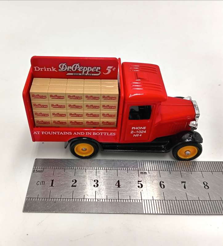 Lledo 1928 Chevrolet Dr Pepper advertisement die-cast model car in box