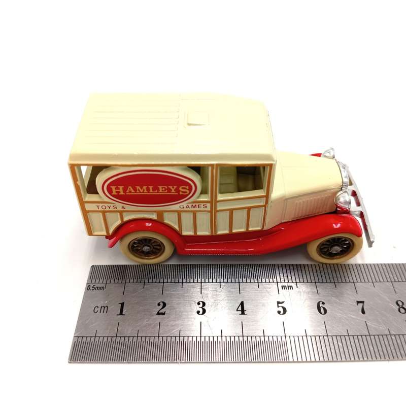 Lledo Ford Model A - Hamley`s Toys and Games advertising model car in box with figurines
