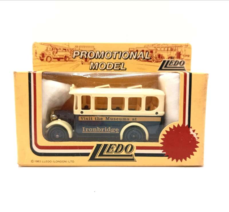 Lledo Dennis Coach - Ironbridge Museums advertising model car in box