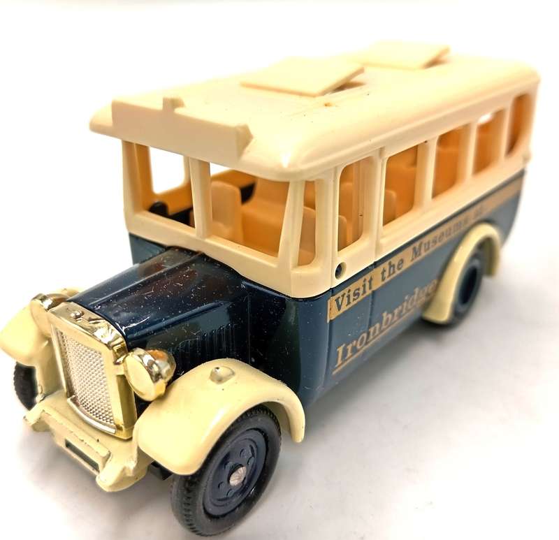 Lledo Dennis Coach - Ironbridge Museums advertising model car in box