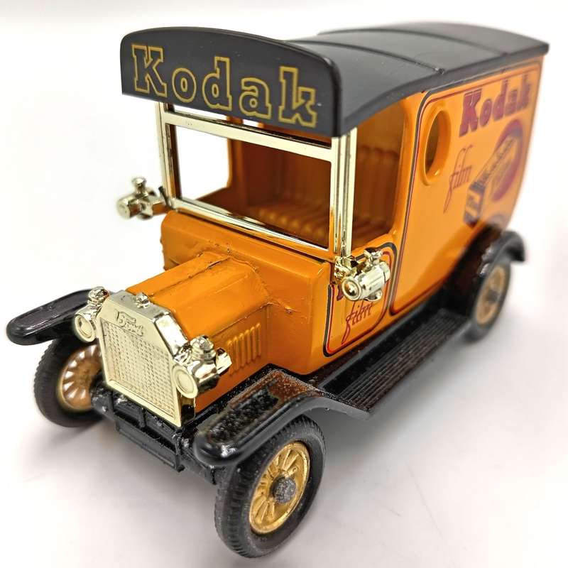 Lledo Ford model T Kodak Film delivery van in box with figurines