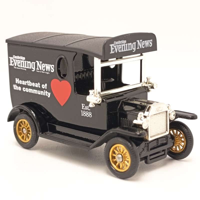 Lledo Ford Model T Cambridge Evening News delivery van model car in box