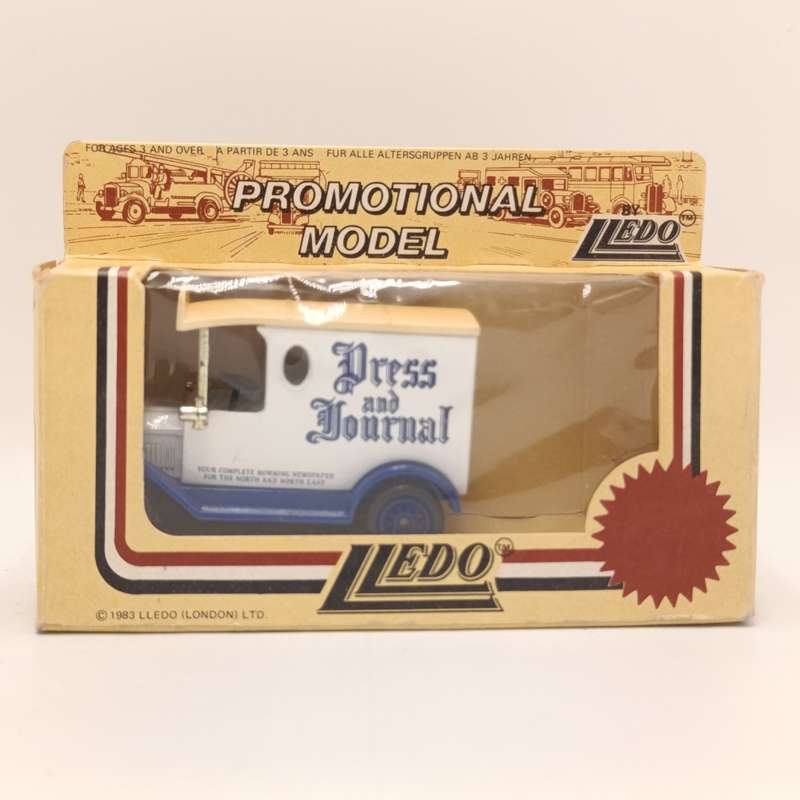 Lledo Ford Model T Press and Journal delivering van in box