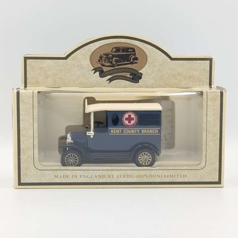 Lledo Ford Model T kent County Branch delivery van in box - limited red cross issue #0317 of 1058