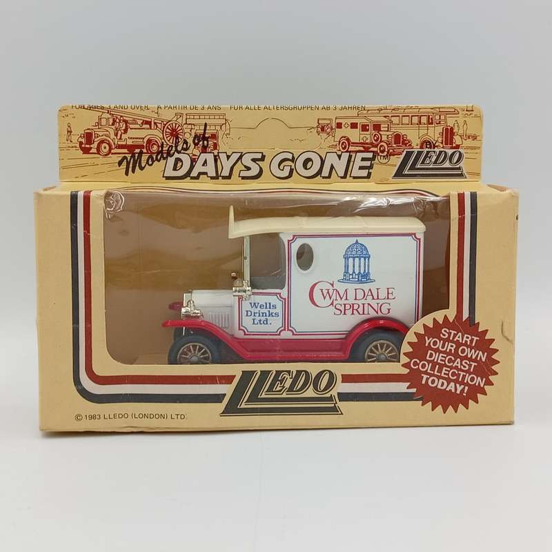 Lledo Ford Model T CWM Dale Spread Wells drinks Ltd model car in box