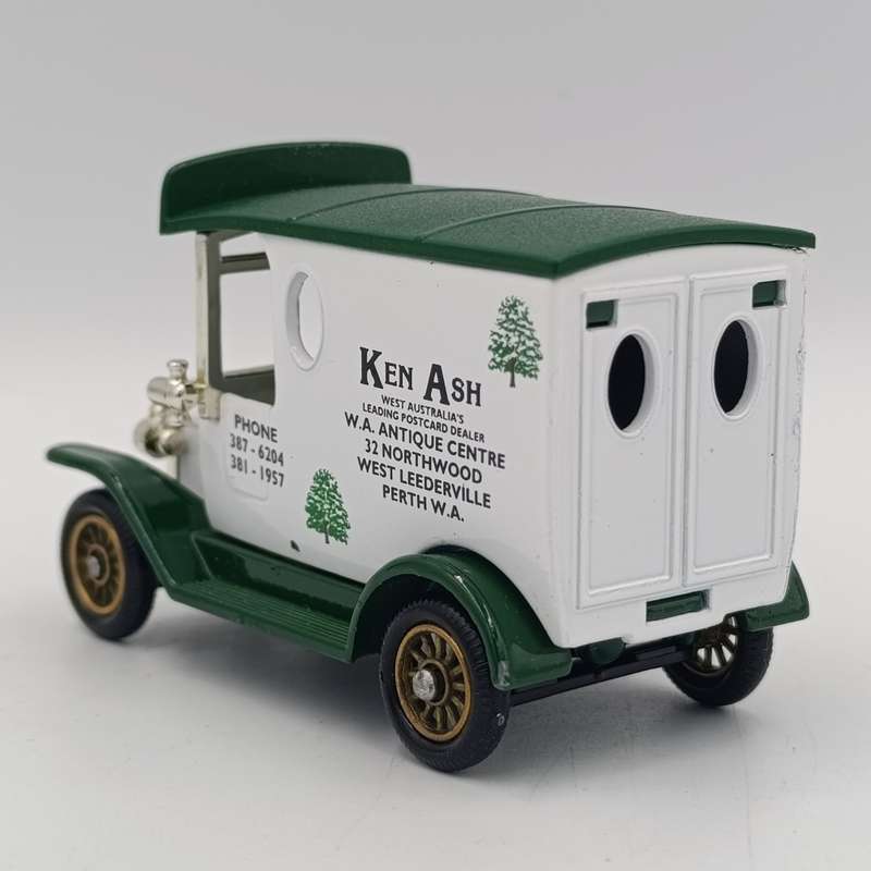 Lledo Ford Model T Ken Ash postcard dealer delivery van model van in box