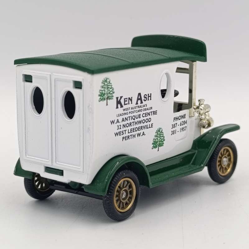 Lledo Ford Model T Ken Ash postcard dealer delivery van model van in box