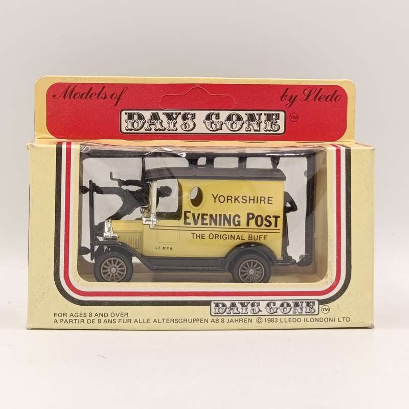Lledo Ford model T advertisement van - Yorkshire `Evening Post` - in box with figurines