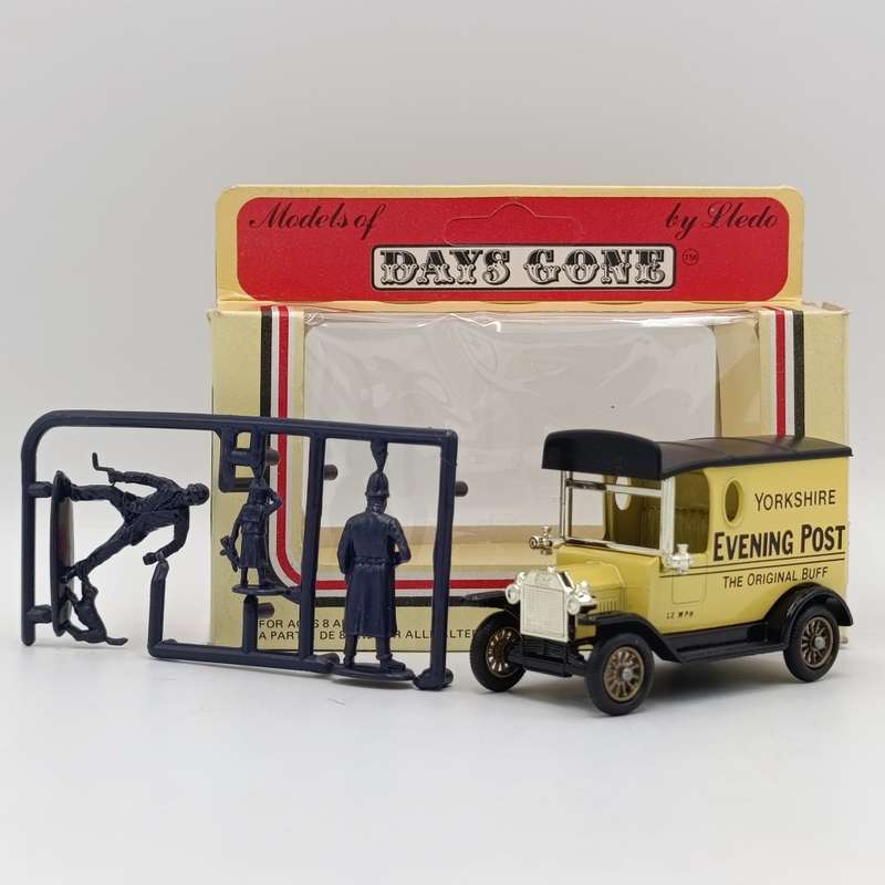 Lledo Ford model T advertisement van - Yorkshire `Evening Post` - in box with figurines