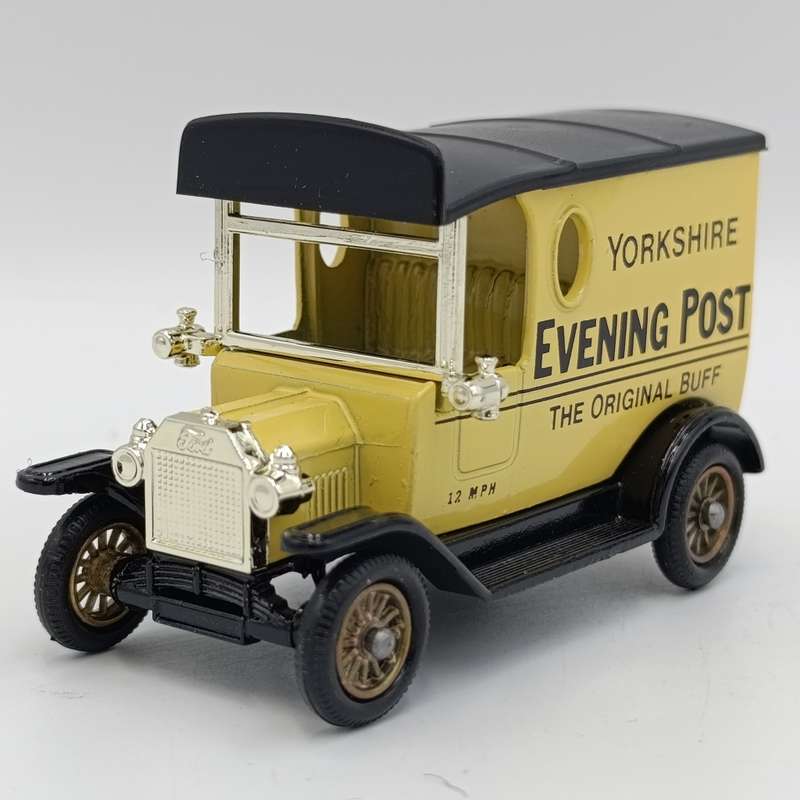 Lledo Ford model T advertisement van - Yorkshire `Evening Post` - in box with figurines
