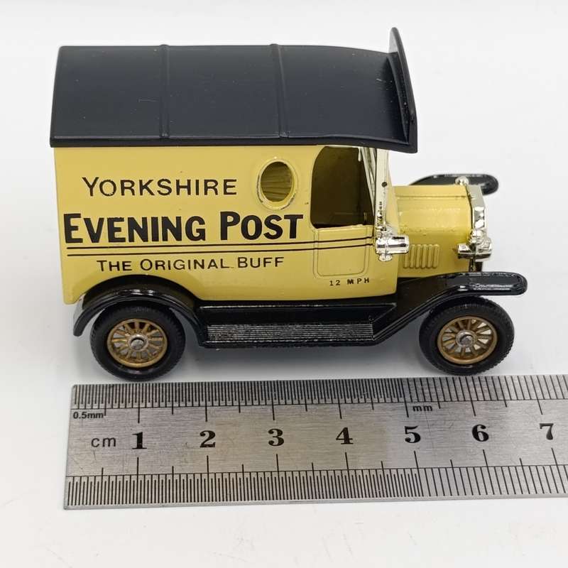 Lledo Ford model T advertisement van - Yorkshire `Evening Post` - in box with figurines