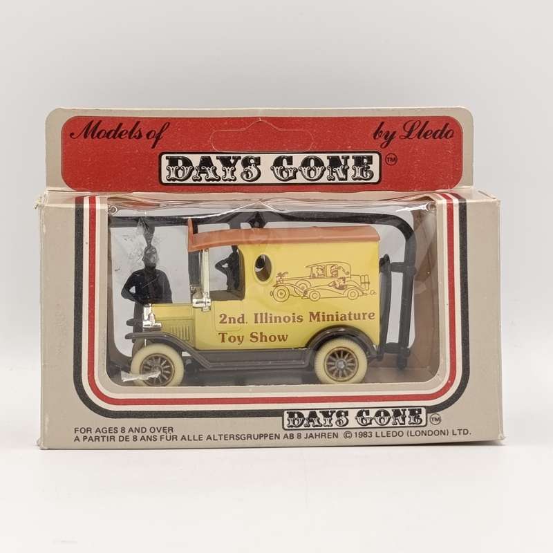Lledo Ford Model T advertisement die-cast model van - `2nd Illinois miniature Toy show` - in box