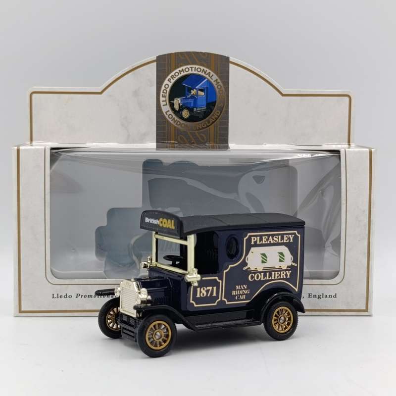 Lledo Ford Model T advertisement die-cast van - `Pleasley colliery` - in box