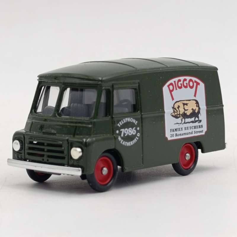 Lledo 1959 Morris LD 150 Piggot family butchers delivery van model car in box