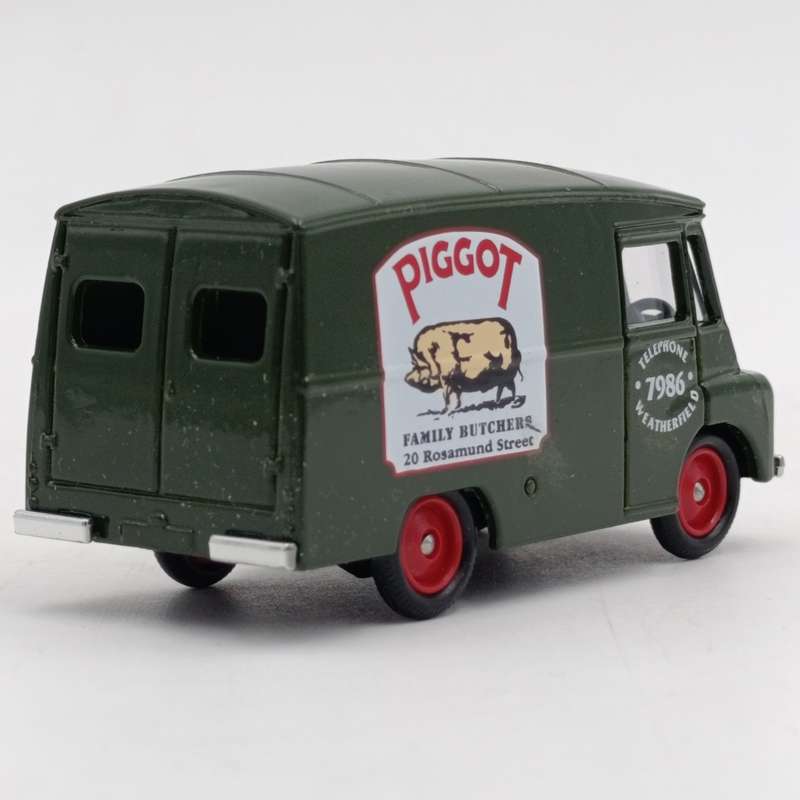 Lledo 1959 Morris LD 150 Piggot family butchers delivery van model car in box