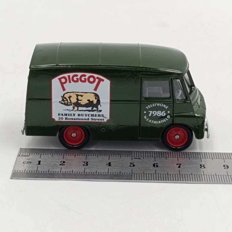 Lledo 1959 Morris LD 150 Piggot family butchers delivery van model car in box