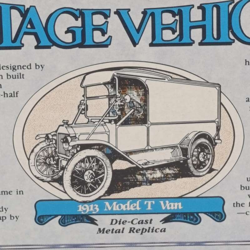 ERTL Vintage Vehicles 1913 Model T van die-cast model car - still sealed - scale 1/43