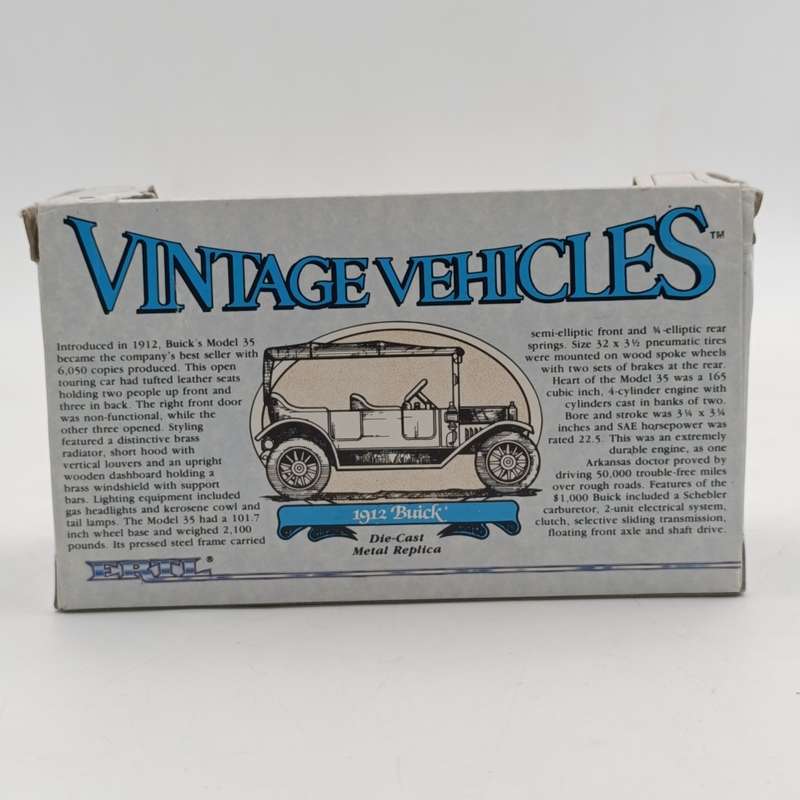 ERTL Vintage Vehicles 1912 Buick die-cast model car - still sealed - scale 1/43