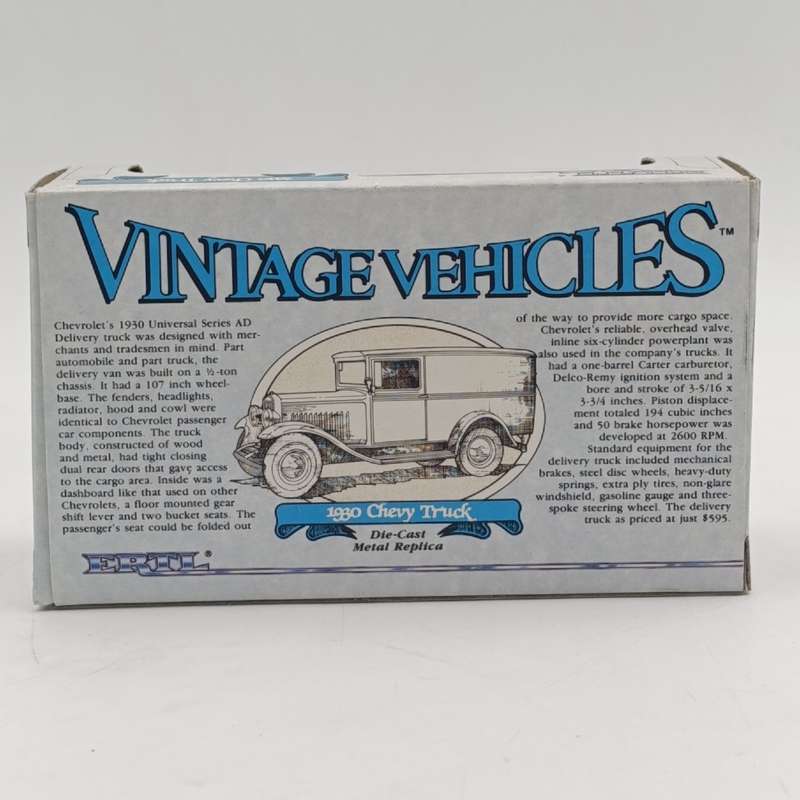 ERTL Vintage Vehicles 1930 Chevy truck die-cast model - still sealed - scale 1/43