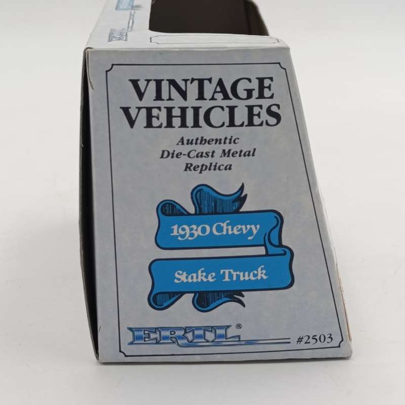 ERTL Vintage Vehicles 1930 Chevy Stake truck die-cast model - sealed in box - scale 1/43
