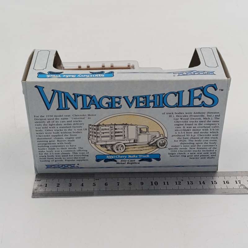 ERTL Vintage Vehicles 1930 Chevy Stake truck die-cast model - sealed in box - scale 1/43