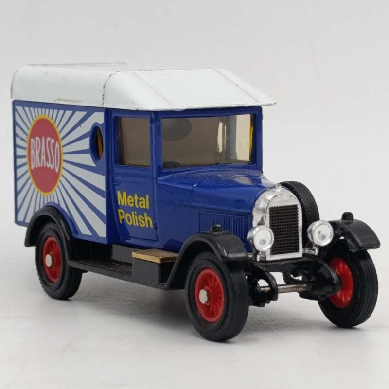 Matchbox 1929 Morris Light Van - Brasso metal polish advertising - models of Yesteryear