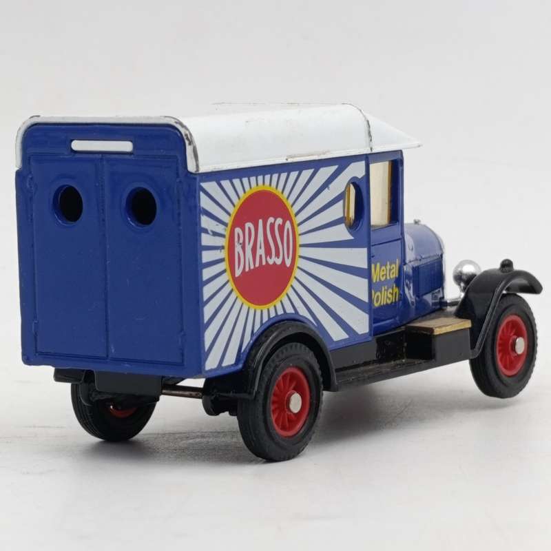 Matchbox 1929 Morris Light Van - Brasso metal polish advertising - models of Yesteryear