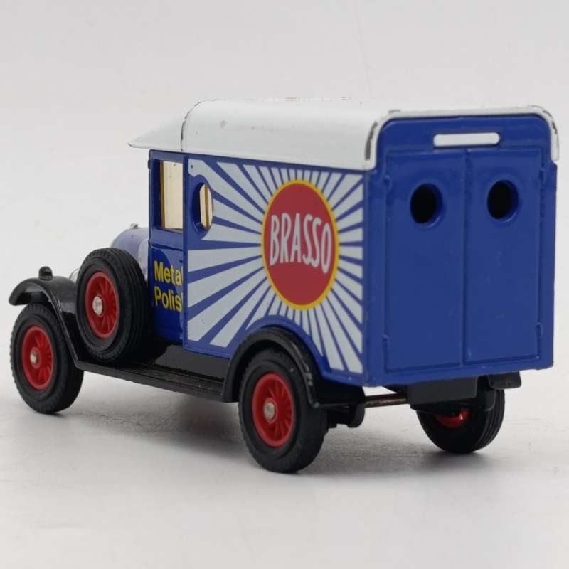 Matchbox 1929 Morris Light Van - Brasso metal polish advertising - models of Yesteryear