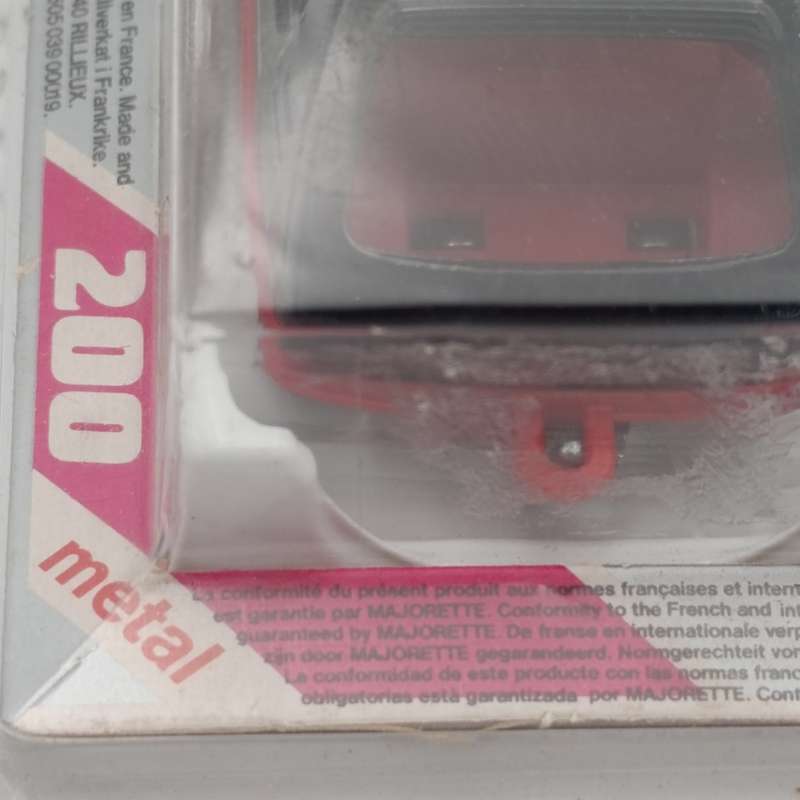 Vintage Majorette #281 Peugeot 205 GTI die-cast toy car - still sealed in pack