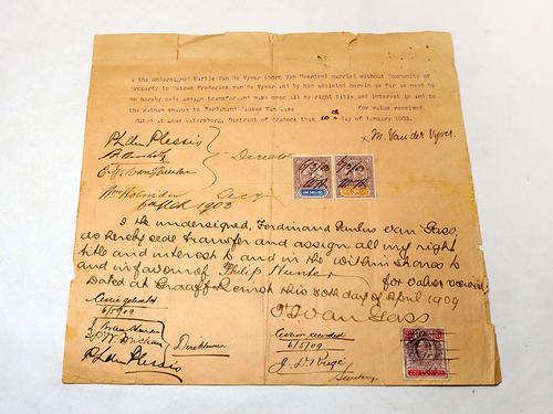 De Cradock Handels Maatskappy share certificate