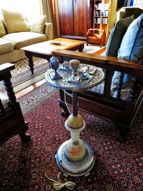 Vintage gentleman's club smoking station